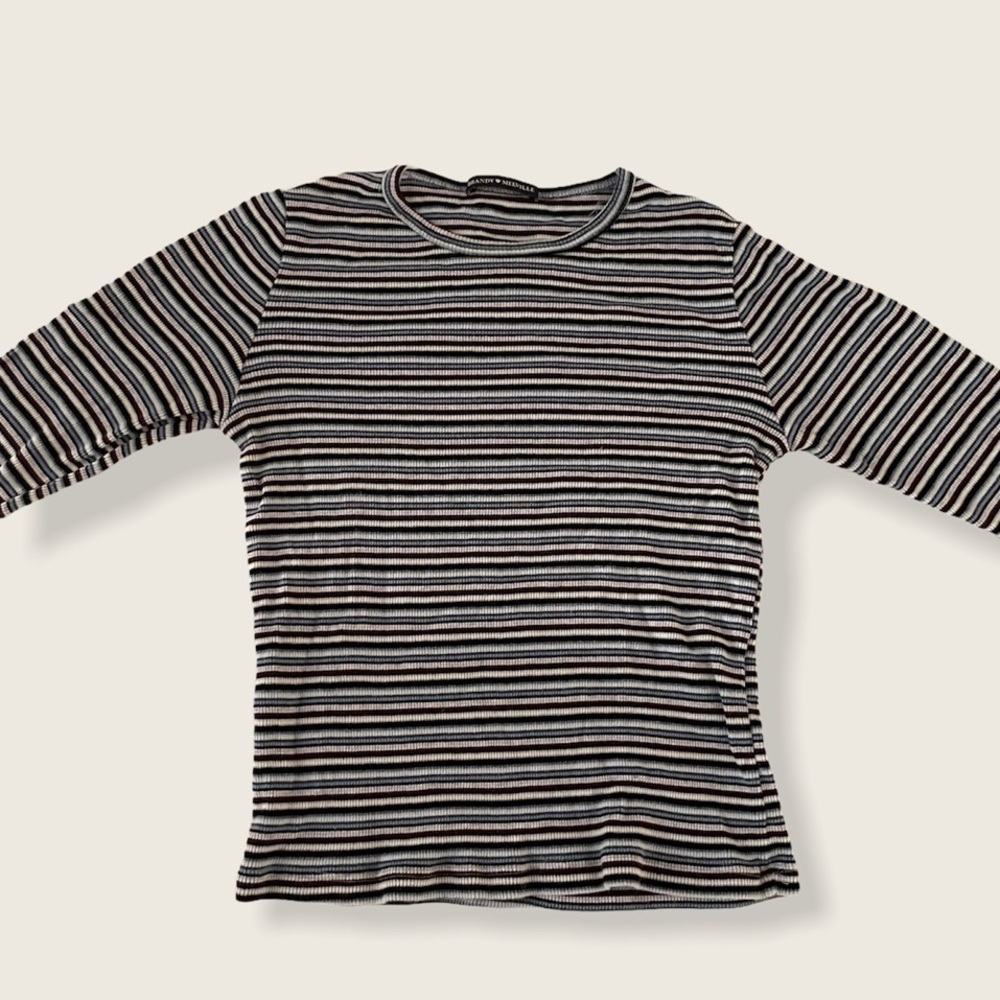 brandy melville multicolored striped long sleeve